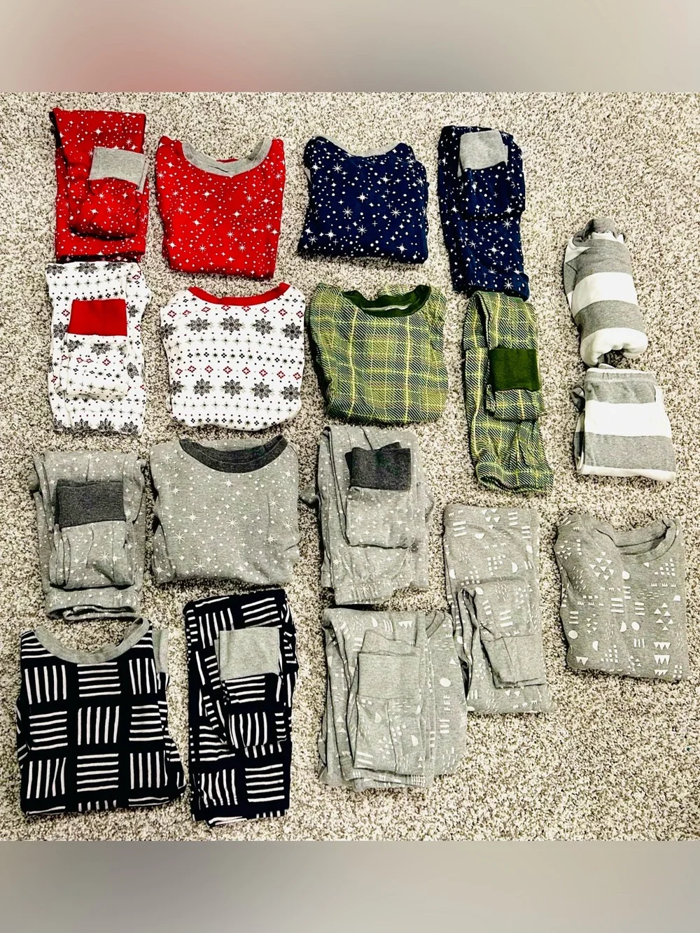 HonestBaby 5T Pajama Lot 10 Sets Organic Cotton(in like new-excellent condition)